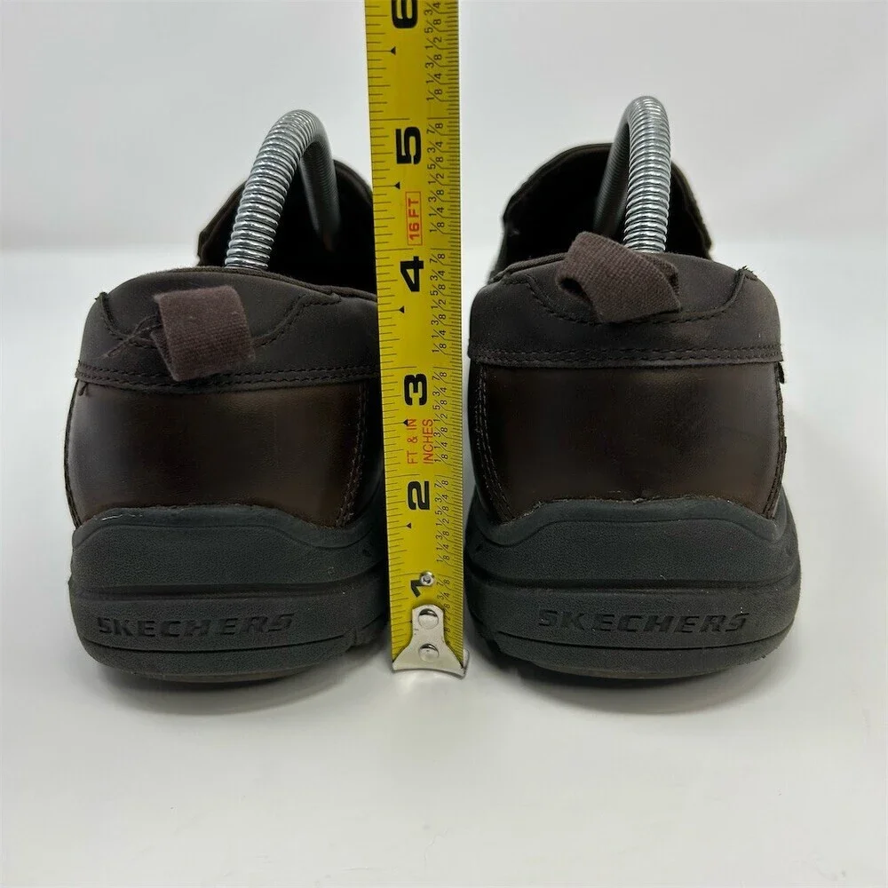 Skechers Harper Forde Men's Loafers Brown Slip-On Casual Shoes Relaxed Fit 9.5